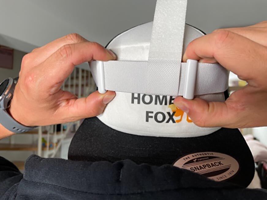 Затягивание задних ремней Oculus Quest 2